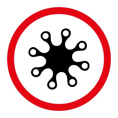 Axenic daire içinde vektör simgesi