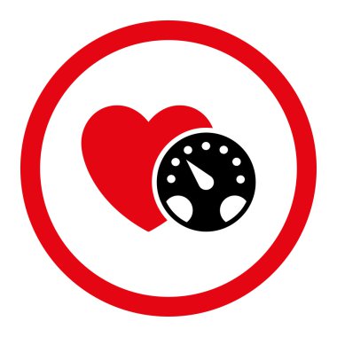 Tansiyon ölçer vektör simgesi daire