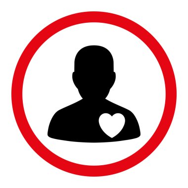 Cardiology Sickness Circled Vector Icon