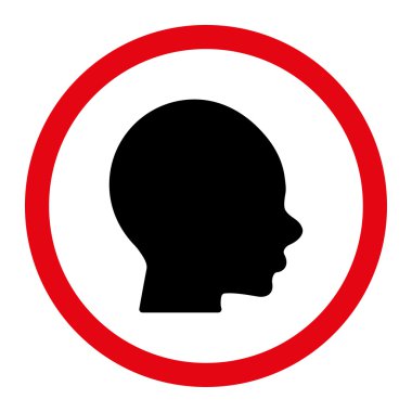 Guy Head Circled Vector Icon