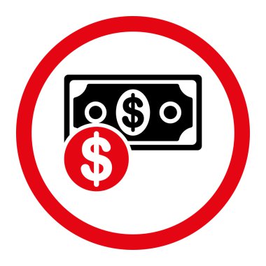 Nakit yuvarlak vektör simgesi