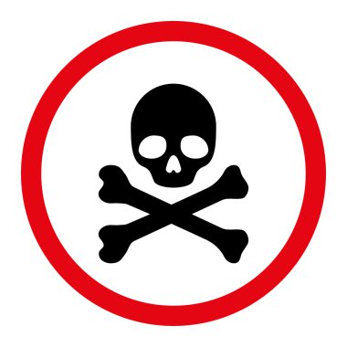 Ölü daire içinde vektör simgesi