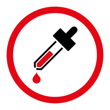 Damlalık yuvarlak vektör simgesi