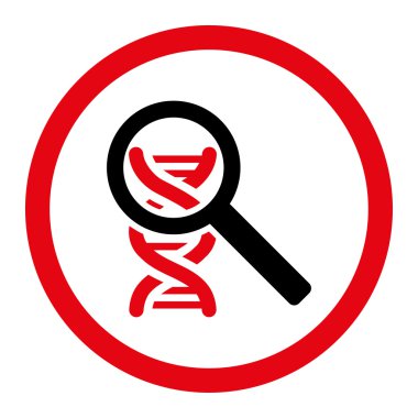 DNA daire içinde vektör simge keşfetmek