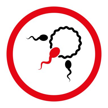 Fertilizasyon daire içinde vektör simgesi