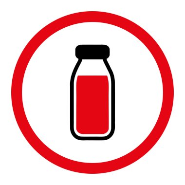 Konteyner daire içinde vektör simgesi