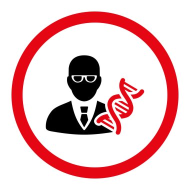 DNA Engineer Circled Vector Icon