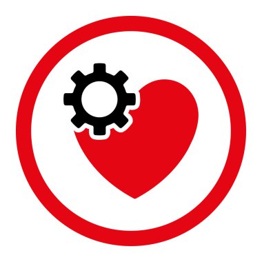 Kalp tedavisi daire içinde vektör simgesi