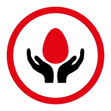 Kuluçka makinesi yuvarlak vektör simgesi