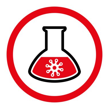 Enfeksiyon konteyner daire içinde vektör simgesi