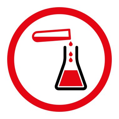 Sıvı transfüzyonu daire içinde vektör simgesi