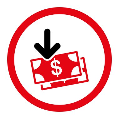 Money Income Circled Vector Icon