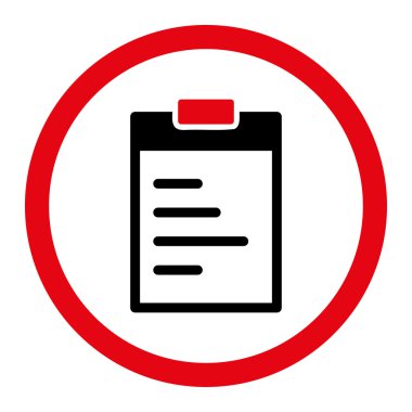 Pad Text Circled Vector Icon