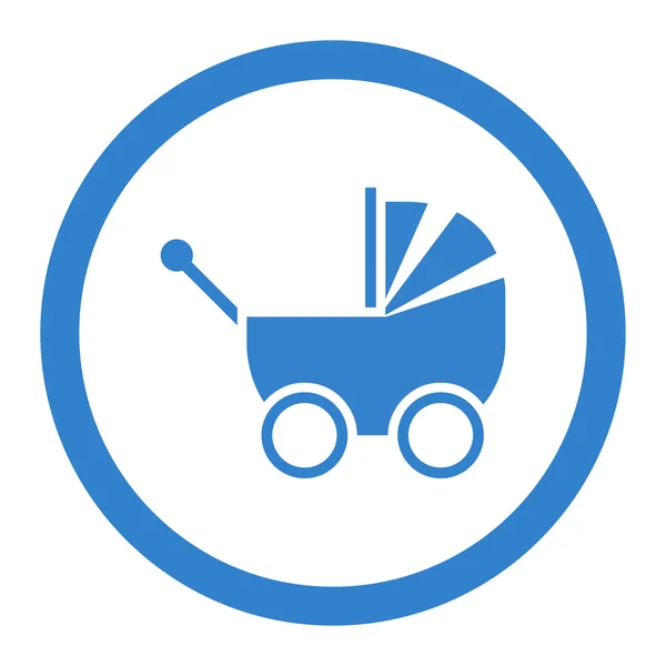 Infant transport cirklade vektor Icon — Stock vektor