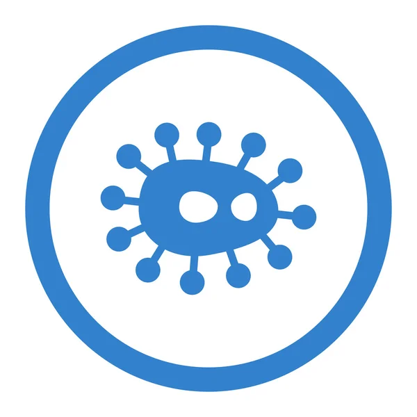 Bacterias redondeadas Vector icono — Vector de stock