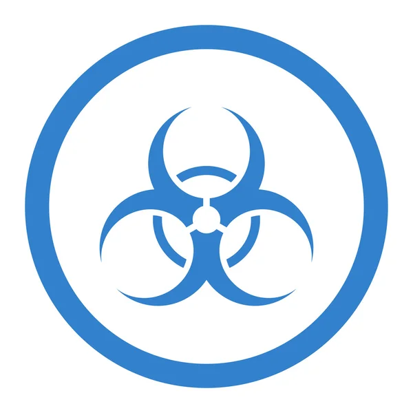 Bio Hazard Rounded Vector Icon — Stock Vector