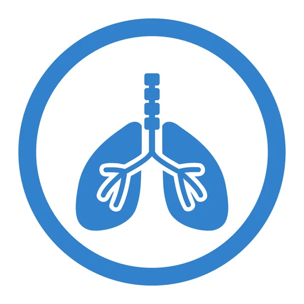 Ademen systeempictogram omcirkelde Vector — Stockvector