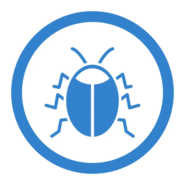 Bug Circled Vector Icon — Stock Vector