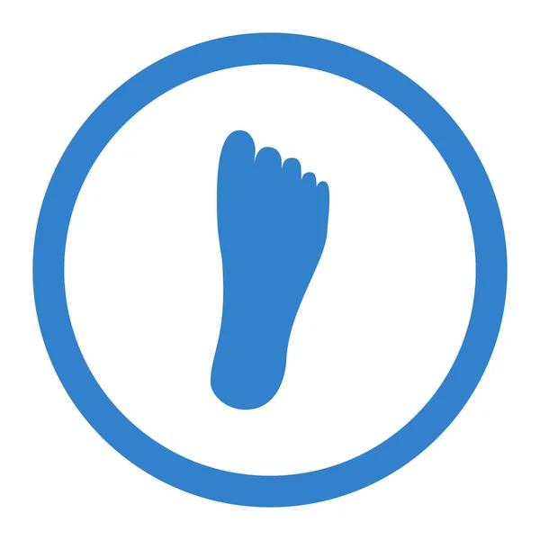 Foot Circled vektorikon – Stock-vektor