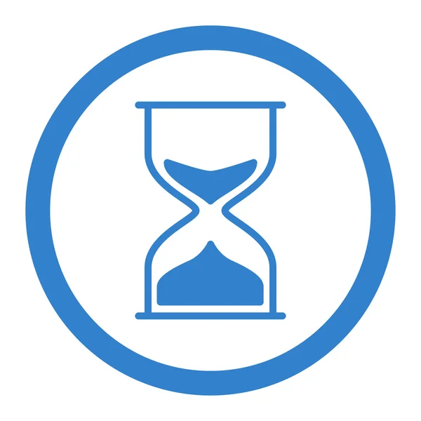 Reloj de arena Circled Vector Icono — Vector de stock