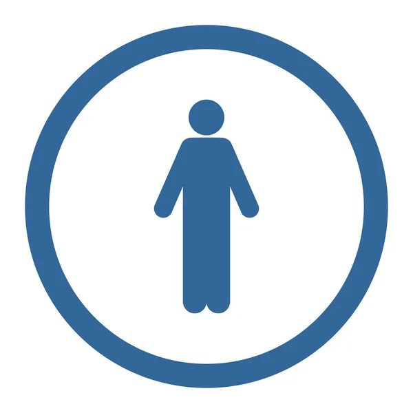 Male Circled Vector Icon — Stock vektor