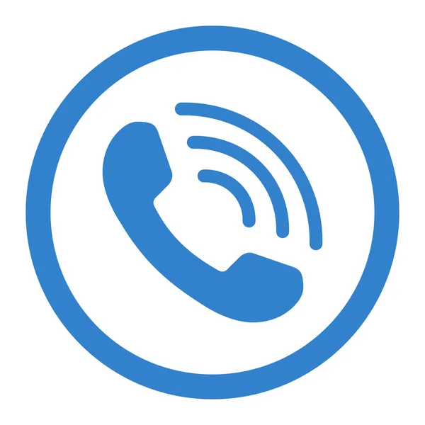 Telefoongesprek omcirkelde Vector Icon — Stockvector