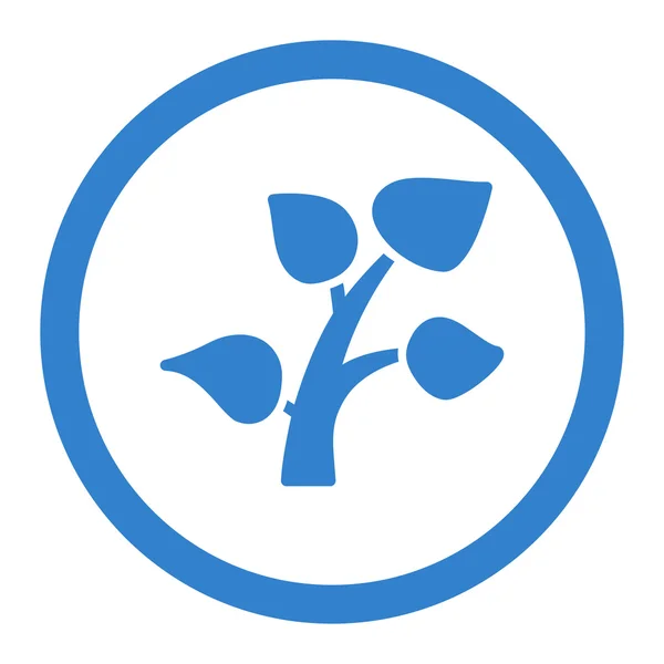 Planta circular Vector icono — Vector de stock