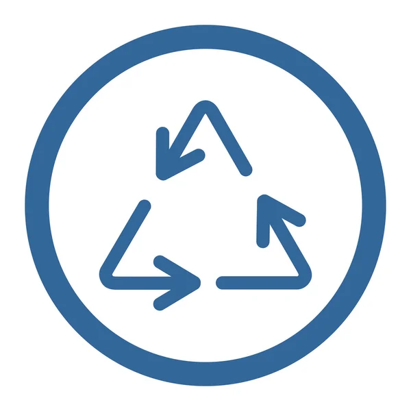 Recycle Pfeile eingekreiste Vektor-Symbol — Stockvektor