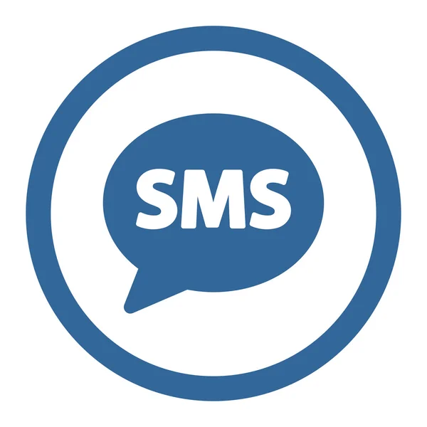 Ícone de vetor circular SMS —  Vetores de Stock