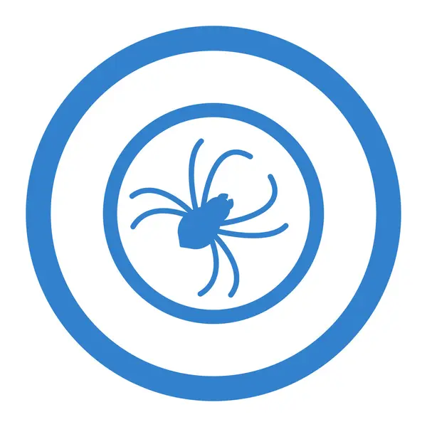 Icône vectorielle entourée d'araignée — Image vectorielle