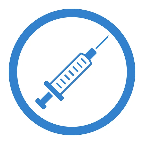 注射器带圆圈的矢量图标 — 图库矢量图片