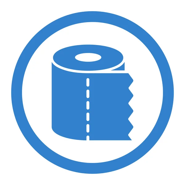 WC Paper Roll Circled Vector Icon — 图库矢量图片