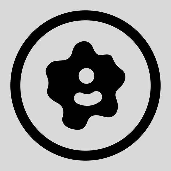 Icono vectorial redondeado de Amoeba — Vector de stock