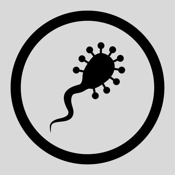 Parasiten cirklade vektor Icon — Stock vektor