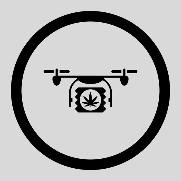 Pharmaceutical Aircraft Shipment Circled Vector Icon — 图库矢量图片