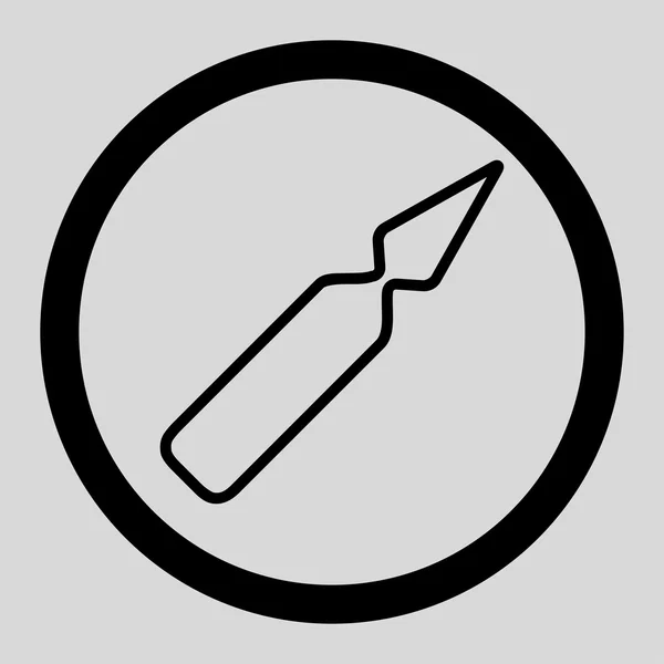 Empty Phial Rounded Vector Icon — Stockový vektor