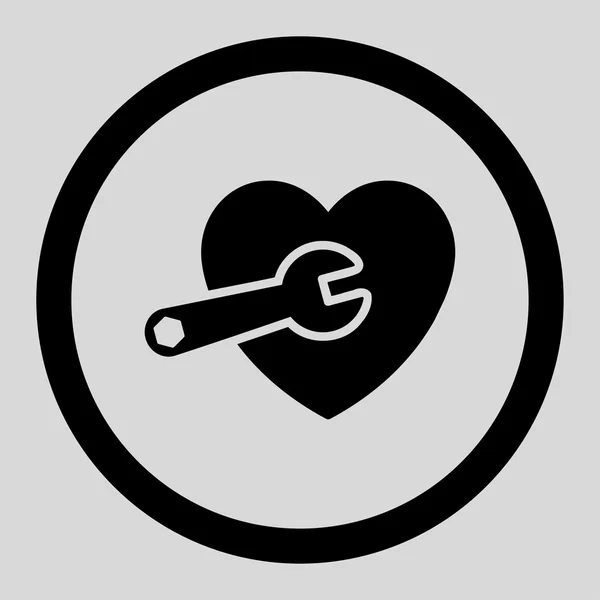 Icono de Vector Circlado de Cirugía Cardiaca — Vector de stock
