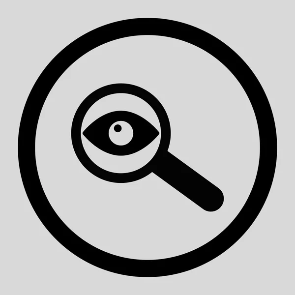 Investigate Circled Vector Icon — 图库矢量图片