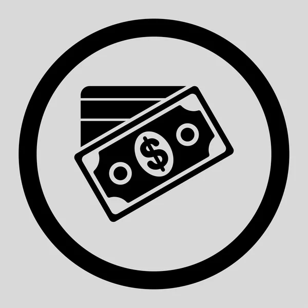 Money Circled Vector Icon — Stok Vektör
