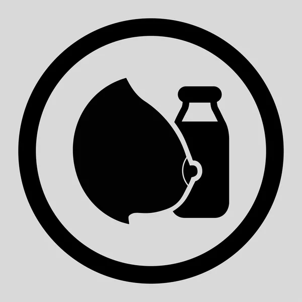 Mother Milk Circled Vector Icon — Stockový vektor