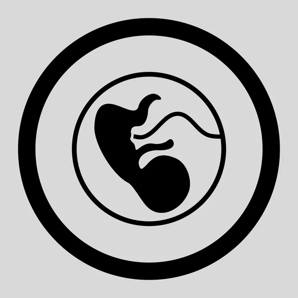 Těhotenství v kroužku vektorové ikony — Stockový vektor