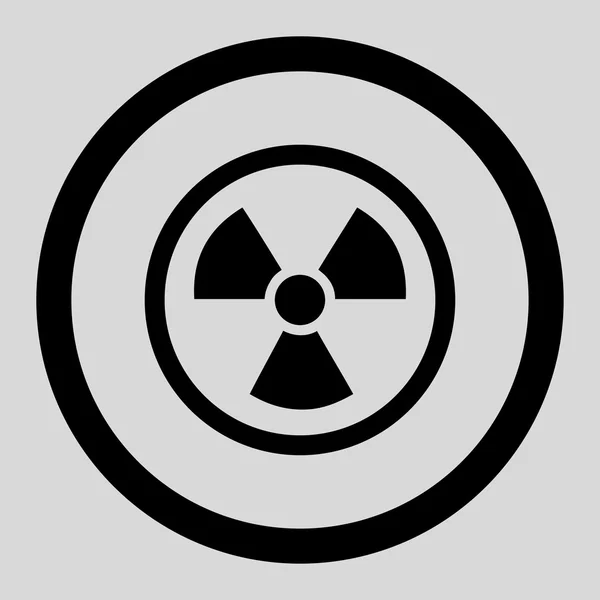 Niebezpieczeństwo promieniowania krążyły ikona wektor — Wektor stockowy