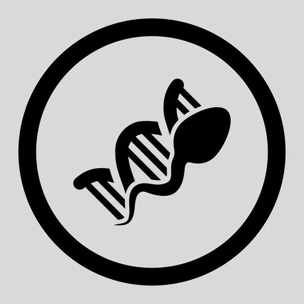 Icona vettoriale cerchiata di replica dello sperma — Vettoriale Stock