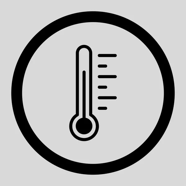 Temperatuur niveau omcirkeld Vector Icon — Stockvector