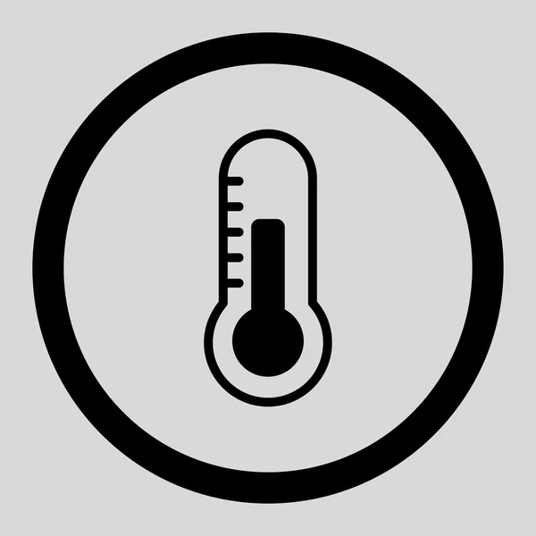 Θερμοκρασία σε κύκλο εικονίδιο του φορέα — Διανυσματικό Αρχείο