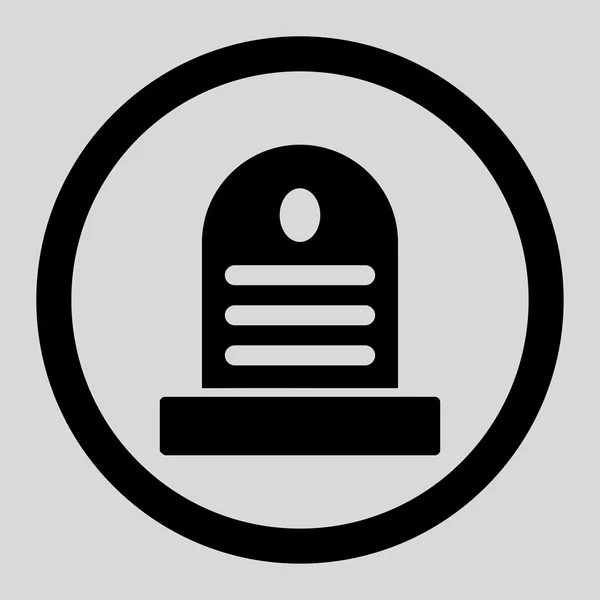 Tumbstone Redondeado Vector icono — Vector de stock