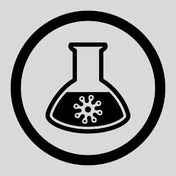 Infection Analysis Rounded Vector Icon — Stockový vektor