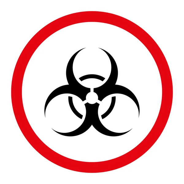 Simbol Biohazard Ikon Vektor Melingkar - Stok Vektor