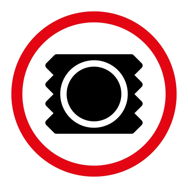 Condón redondeado Vector icono — Archivo Imágenes Vectoriales