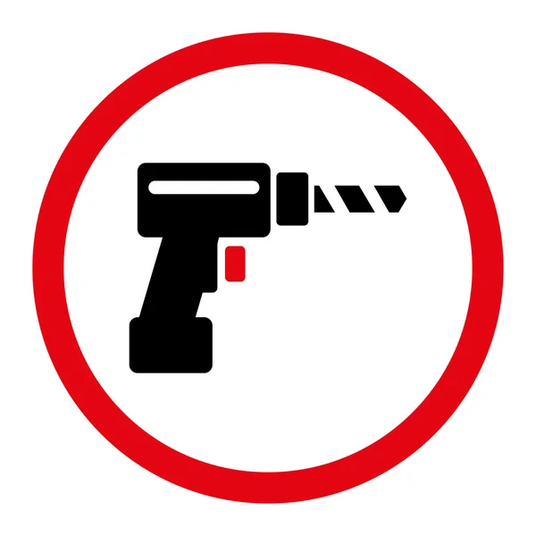 Drill Circled Vector Icon — 스톡 벡터